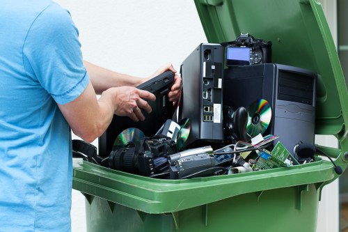 Eco-friendly disposal during garage clearance in Euston