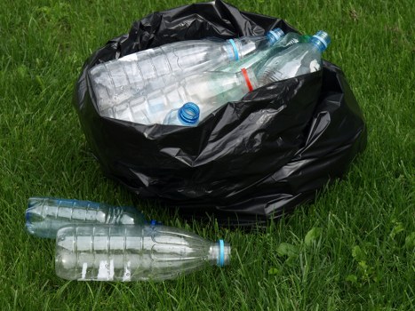 Recycling materials at a builders waste clearance facility